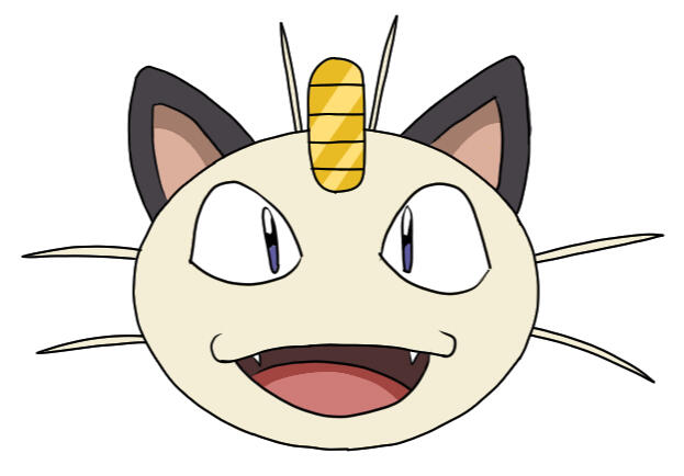 An image I drew of Meowth!